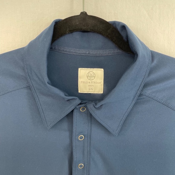 Field & Stream Stretchy Golf Shirt Polo 284276 Navy Blue Men’s Large - Picture 4 of 16